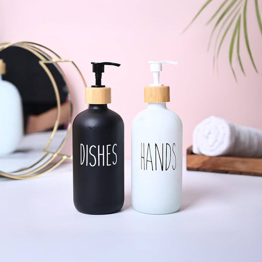 500ml Minimalist Hand & Dish Soap Dispenser Set