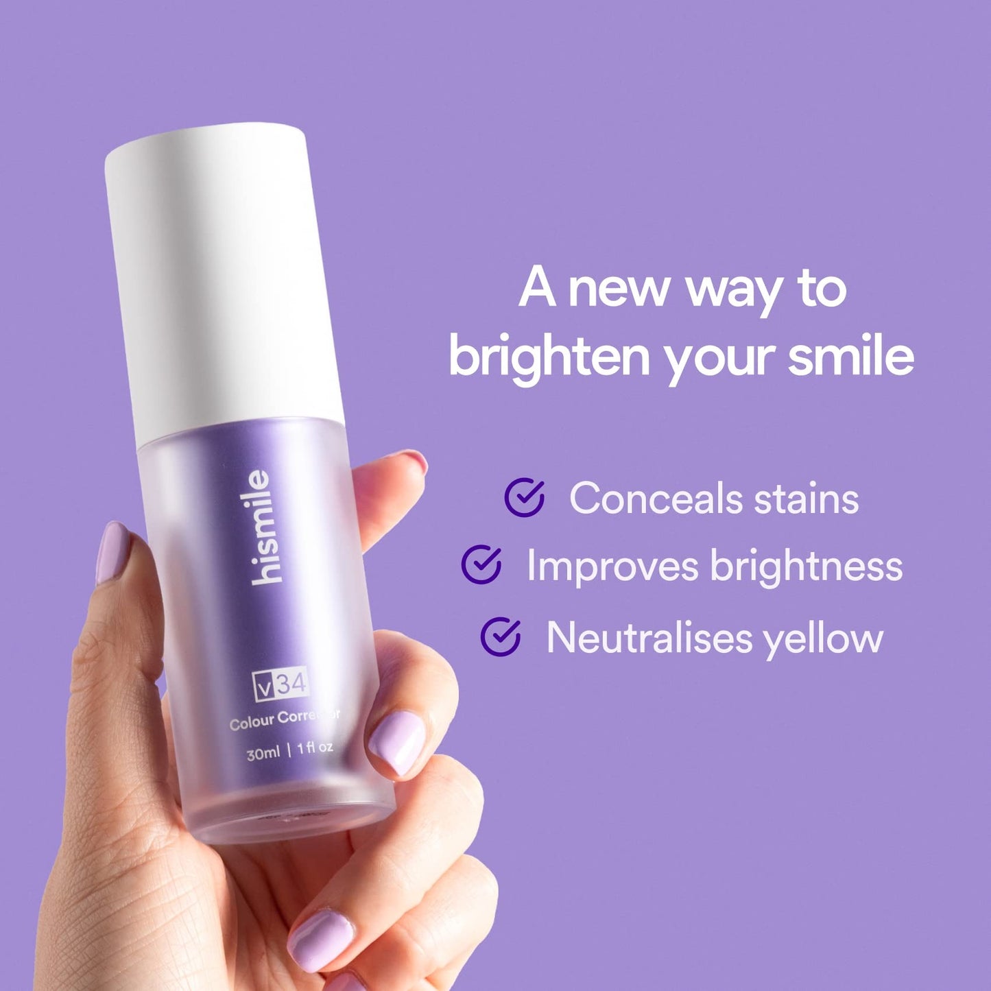 HiSmile v34 Purple Teeth Whitening Toothpaste Kit
