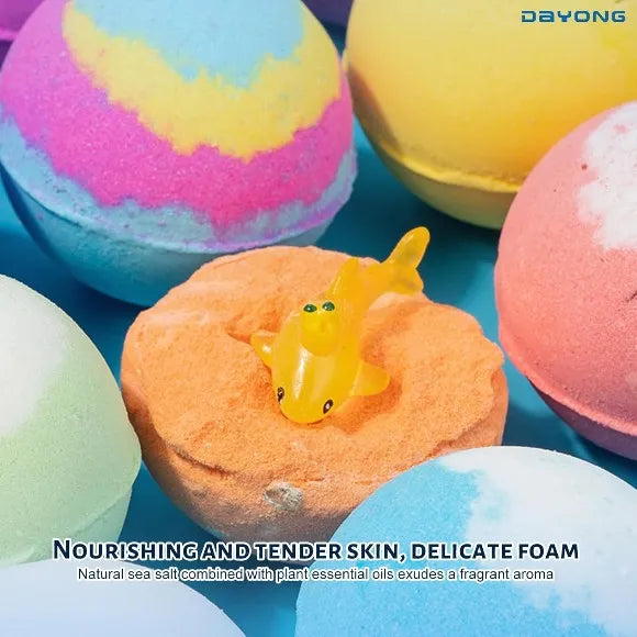 Magic Kids Bath Ball Fizz – With Hidden Toy Surprise Inside🎁!