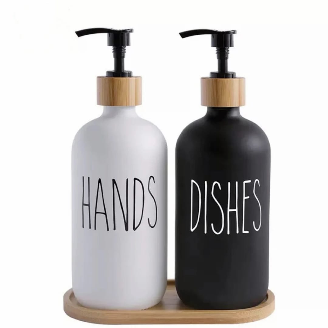 500ml Minimalist Hand & Dish Soap Dispenser Set