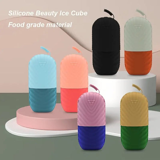 Reusable Silicone Facial Ice Roller & Custom Mold Massager for Eye Puffiness & Skin Tightening