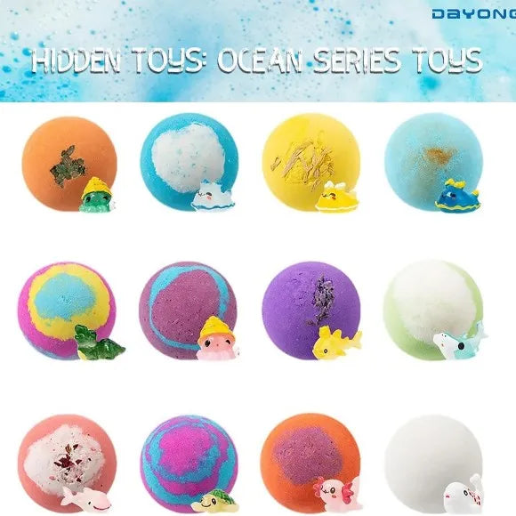 Magic Kids Bath Ball Fizz – With Hidden Toy Surprise Inside🎁!