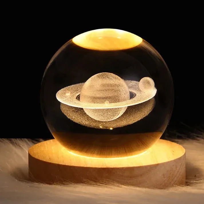 Viral 3D Crystal Ball Lamp-Moon Lamp