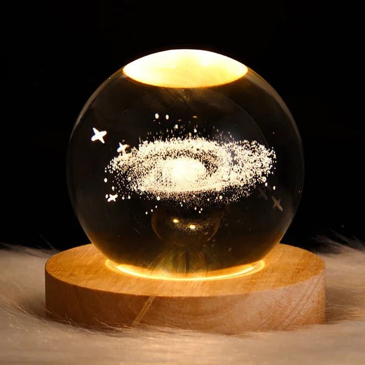 Viral 3D Crystal Ball Lamp-Moon Lamp