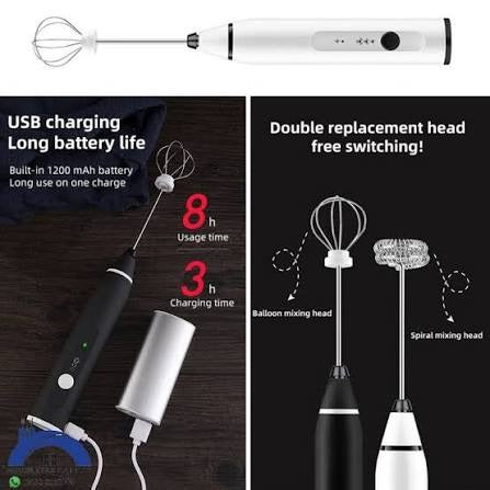 2-in-1 Rechargeable Coffee and Egg Beater