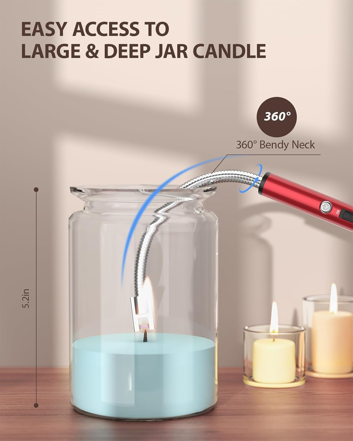 Multi-Functional Rechargeable USB Lighter (Multi-Colour)