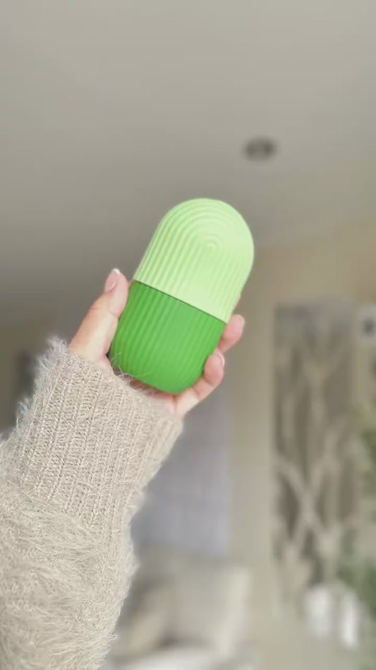 Reusable Silicone Facial Ice Roller & Custom Mold Massager for Eye Puffiness & Skin Tightening