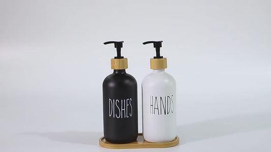 500ml Minimalist Hand & Dish Soap Dispenser Set